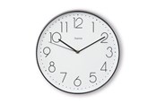 Dekoracje - Hama Corsica Wall Clock 30 cm Black/White - 00185873