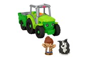 Zabawki dla niemowlat - Fisher Price Little People Push & Play Tractor - 972-2555