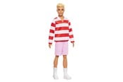Lalki i akcesoria - Barbie Fashionista Ken Doll Red & White Stripes - HYV01