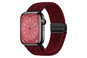 Smartwatch - akcesoria - Lippa Apple Watch Nylon Strap incl. Magnetic Lock 42/44/45/46/49 mm - Red - LPAW146