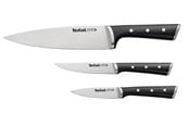 Zastawa stolowa - Tefal Ice Force Set 3pcs Pairing- Utility- Chef Knife - K2323S74