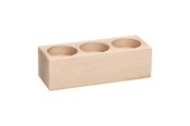 Artykuly Artystyczne & Rzemieslnicze - Playwood - Tealight holder Rectangle Beechwood - SL204E