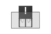 Uchwyty ścienne, uchwyty AV i meble AV - Deltaco OFFICE Manual Height-Adjustable Display Wall Mount - Max 65 kg - recommended for 74" - ARM-0800