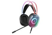 Sluchawki, zestaw sluchawkowy - Deltaco DH230 Semi-Transparent Gaming Headset - GAM-186