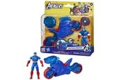 Figurki - Marvel Avengers Epic World of Action Captain America Shield-Shot Cycle 10 cm - G08895L0
