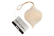 Artykuly Artystyczne & Rzemieslnicze - Creativ Company - Pendant Pointed Wooden Christmas Ball - 565119