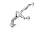 Uchwyty scienne, uchwyty AV i meble AV - Roline mounting kit - streamlined - for 2 LCD displays - pneumatic - silver - Max 18 kg - recommended for - 17.03.1158