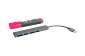 USB hub - Roline USB 3.2 Gen 1 Hub USB hub - 4 - USB 3.2 - Szary - 14.02.5052