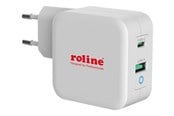 Telefon - Adapter i Ladowarka - Roline power adapter - USB 24 pin USB-C - 65 Watt - 19.11.1041