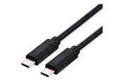 Kabel USB - Roline - USB-C cable - 24 pin USB-C to 24 pin USB-C - 80 cm - 11.02.9092