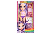 Lalki i akcesoria - MGA Rainbow High Swim & Style Pop - Violet - 507314-EUC