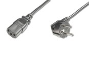 Kabel zasilający (zewnętrzny) - DIGITUS Type-F Power Cord - 0.75m - AK-440109-008-S