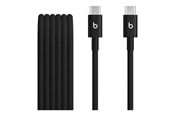 Kabel USB - Apple Beats USB‑C to USB‑C Woven Cable (1.5 m / 5 ft) – Bolt Black - MDGA4ZM/A