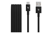Kabel USB - Apple Beats USB-A to USB-C Woven Cable (1.5 m / 5 ft.) – Bolt Black - MDGG4ZM/A