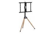 Telewizor - akcesoria - Gembird Statyw podłogowy TV na trójnogu – 180° Obrót – 20° Pochylenie – Pasuje do 32–75" – VESA 200x200–600x400 – Max 35 kg – Czarny - TVS-75ST-01