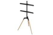 Uchwyty ścienne, uchwyty AV i meble AV - Gembird Statyw Podłogowy do TV – Trójnóg – Funkcja Obracania 70° – Pasuje do 32–65” – VESA 100x100 do 600x400 – Max 32 kg – Czarny - Max 32 kg - recommended for 65" - TVS-65S-01