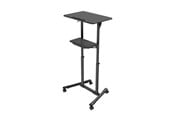 Telewizor - akcesoria - Gembird Mobile lecture desk with caster wheels black - TVS-DESK-01-BK