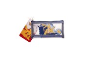Przybory szkolne - Euromic POKÉMON Filled MESH pencil pouch w/stationery articles: 2 triangular pencils 1 round sharpener 1 shaped eraser 1 shaped memo pad. Size of pencil pouch L 20 cm H 9.5 cm - 161708156