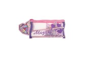 Przybory szkolne - Euromic UNICORN GEMS Filled mesh pencil pouch w/station - 092308156
