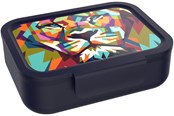 Przybory szkolne - Euromic LUNCH BUDDIES Lion lunch box w/clip & divider - 088908724-21000241