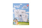 Przybory do pisania i rysowania - Euromic BLUEY coloring set w/6 crayons paper envelope - 048206877