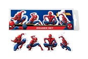 Przybory szkolne - Euromic SPIDERMAN 4-pack erasers in box - 017807106