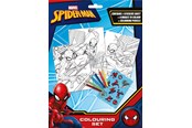 Przybory do pisania i rysowania - Euromic SPIDERMAN Coloring set w/6 colouring pencils - 017806853
