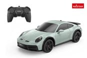 Zdalnie sterowane zabawki - RASTAR R/C 1:24 Porsche 911 Dakar Shade Green - 10140