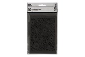 Artykuly Artystyczne & Rzemieslnicze - Creativ Company - Patterned Cardboard Black 10 pcs. - 216912