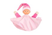 Zabawki dla niemowlat - Corolle Tidoudou - Pink Cuddle Cloth 17cm - 9000030140