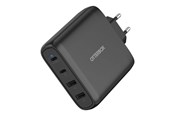 Telefon - Adapter i Ładowarka - OtterBox Standard EU Wall Charger 100W GaN - 2X USB-C + 2X USB-A USB-PD - black - 78-81343