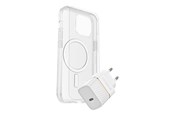 Telefon - Pokrowiec i etui - OtterBox KIT Apple iPhone 16 Pro (Symmetry Clear MagSafe / Premium Glass / EU USB-C Wall Charger 30W - white) - 78-81432