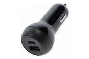 Telefon - Adapter i Ładowarka - OtterBox Standard Car Charger 32W - 1 USB-C 20W + 1 USB-A 12W - black - 77-98235