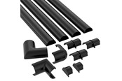 Zarzadzanie kablami - D-LINE Trunking Kit 30x15 3x 1.0m Black - 3015B-1MKIT