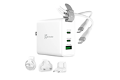 Telefon - Adapter i Ladowarka - j5create 65W GaN USB-C 3-Port Traveler Charger - JUP3565CV-N
