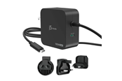 Telefon - Adapter i Ladowarka - j5create 102W GaN PD USB-C 2-Port Charger with Changeable AC Plugs - JUP25102V-N