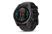 Smartwatch, zegarek i opaska sportowa - Garmin fēnix E - slate grey steel - sport watch with band - black - 16 GB - 010-03025-01