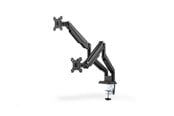 Uchwyt na monitor - DIGITUS DA-90395 stand - adjustable dual arms - for 2 LCD displays - matte black - DA-90395