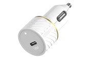 Telefon - Adapter i Ładowarka - OtterBox Car Charger Bundle USB C 18W USB PD + USB C-Lightning Cable 1M White - 78-52697