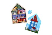 Zabawki dla niemowlat - Barbo Toys Moomin Framed Wooden Puzzle House - 7288