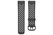 Smartwatch - akcesoria - Puro SPORT+ Silicone Replacement band for FitBit Charge 5 - FBC5WBSPORT1BLK