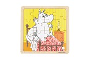 Zabawki dla niemowląt - Barbo Toys Moomin - Framed Wooden Puzzle - Bedtime Jumping - 7219