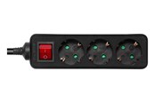 Kabel zasilajacy (zewnetrzny) - Deltaco GT-0361 Power Strip - 3 m - GT-0361