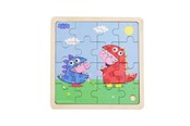 Zabawki dla niemowlat - Barbo Toys Peppa Pig - Wooden Puzzle - Dino DressUp - 9032