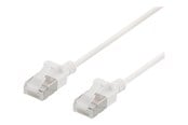 Kabel sieciowy - Deltaco patch cable - 30 cm - white - Biały - 0.3m - UFTP-1008
