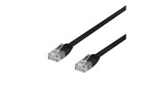 Kabel sieciowy - Deltaco patch cable - 30 cm - black - Czarny - 0.3m - TP-603S-FL