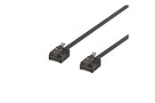 Kabel sieciowy - Deltaco patch cable - 15 cm - black - Czarny - 0.1m - UUTP-2077