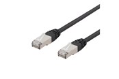 Kabel sieciowy - Deltaco LAN CAT 6 - F/UTP - Czarny - 0.3m - SFTP-603SH