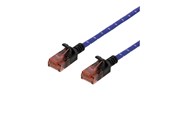 Kabel sieciowy - Deltaco patch cable - 2 m - blue white - Niebieski - 2m - UUTP-1303