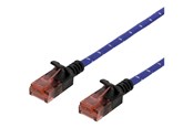 Kabel sieciowy - Deltaco patch cable - 1.5 m - blue white - Niebieski - 1meter - UUTP-1302